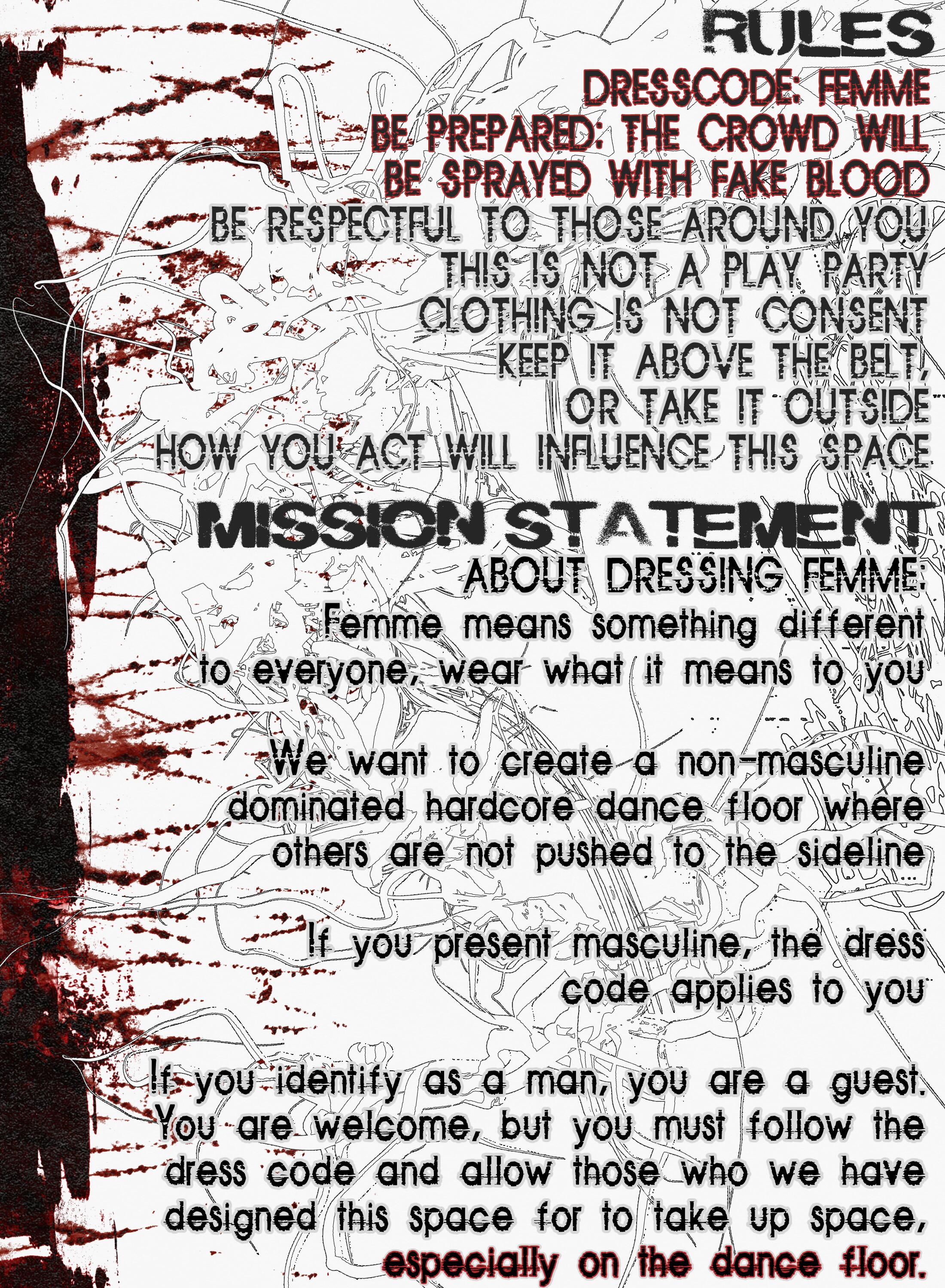 Viscera Erotica event rules graphic