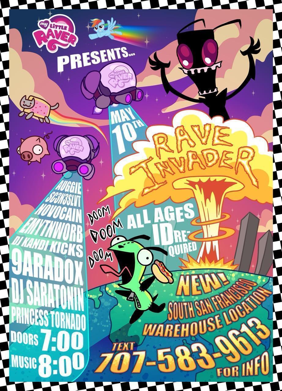 RaveInvader Flyer